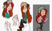 Как нарисовать Венди из Gravity Falls?