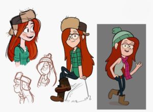Как нарисовать Венди из Gravity Falls?