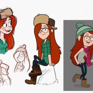 Как нарисовать Венди из Gravity Falls?