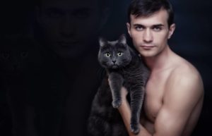Взрывная фотосессия мужчин и котов