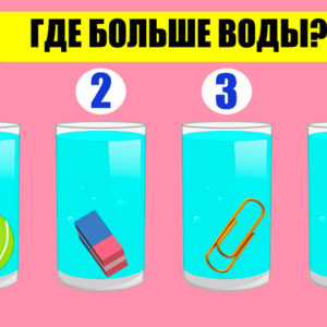 Тест “Стакан воды”, который проверяет на наличие логики за 60 секунд