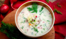 Как приготовить самую вкусную окрошку? 7 рецептов: с рыбой, с креветками, с киви