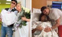 Счастье в глазах: 10 нежных фото звёзд прямиком из роддома